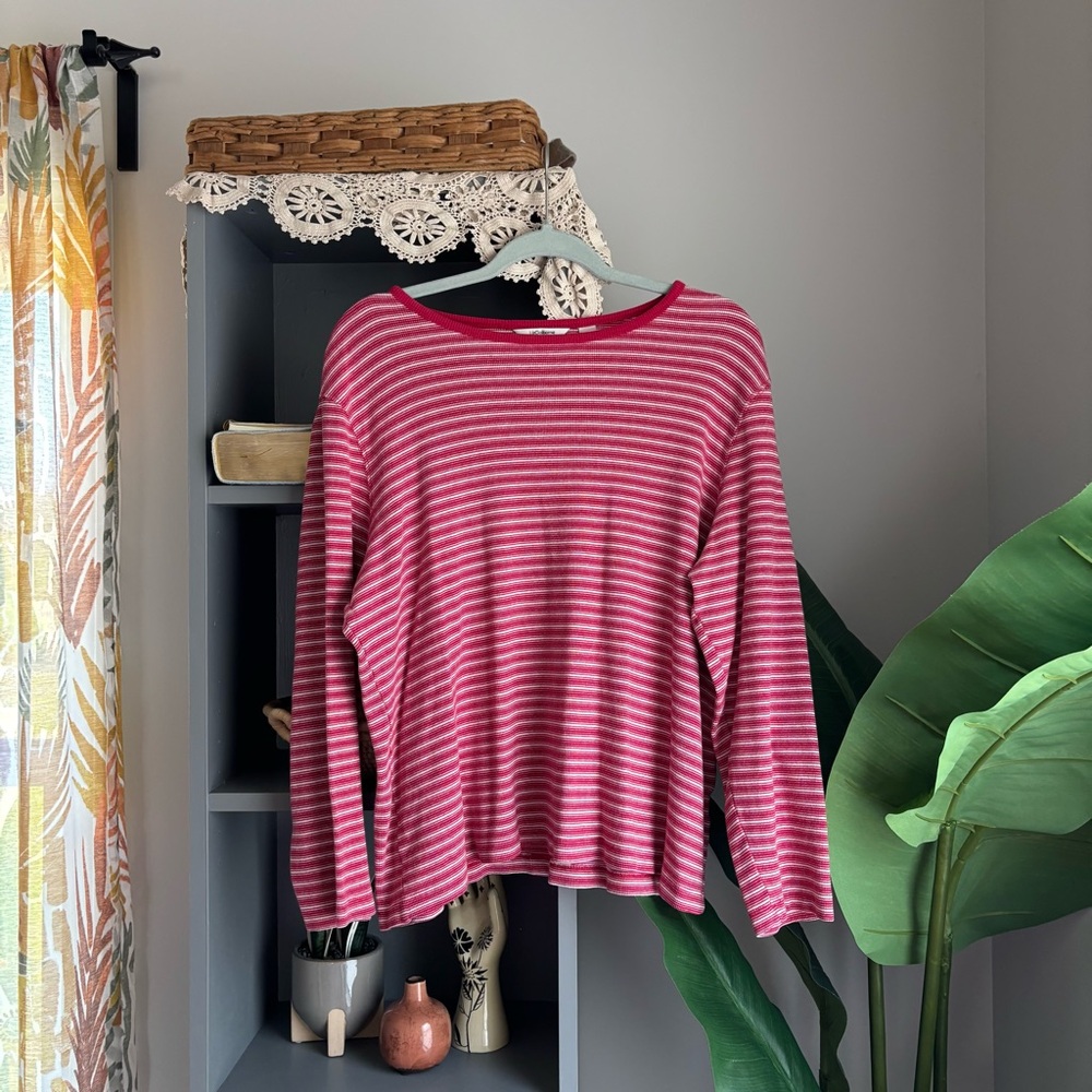 vintage liz claiborne striped longsleeve tee